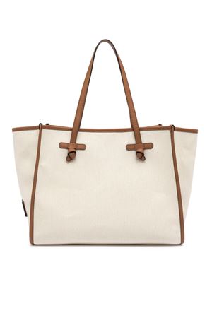 Marcella shopping bag in two-color canvas GIANNI CHIARINI | BS6850COMMCNVSE13931